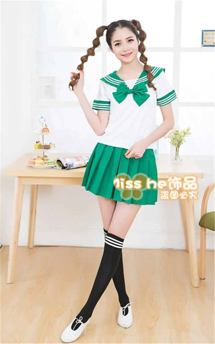 2018 новый японский школьная форма sailor Топы + галстук + юбка темно-в студенческом стиле Одежда для девочек Большие размеры Lala костюмы для