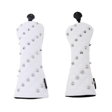 Bundle of 3 Durable PU Leather Vintage Driver Fairway Woods Headcovers PU Club Head Covers Protector Sleeve