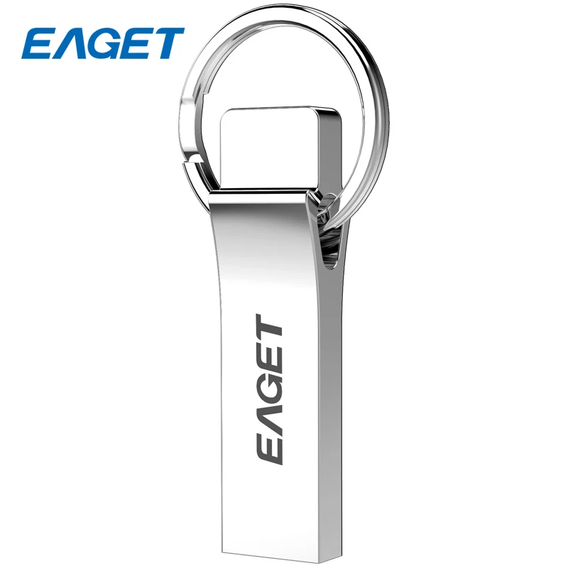 EAGET Mini Waterproof Pendrive Flash Disk 128GB USB 3.0 16GB Key Ring Memory Stick Pen Drive 64GB Metal 32GB U90 | Компьютеры и офис