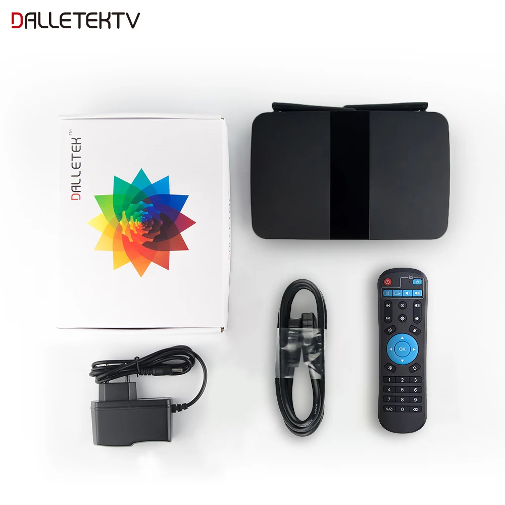 Dalletektv андроид ТВ-приемник RK3229 1G/8G Wifi Bulit-in телеприставка Full HD 1080P DLNA 4K 3D поддерживаемая ТВ-приставка