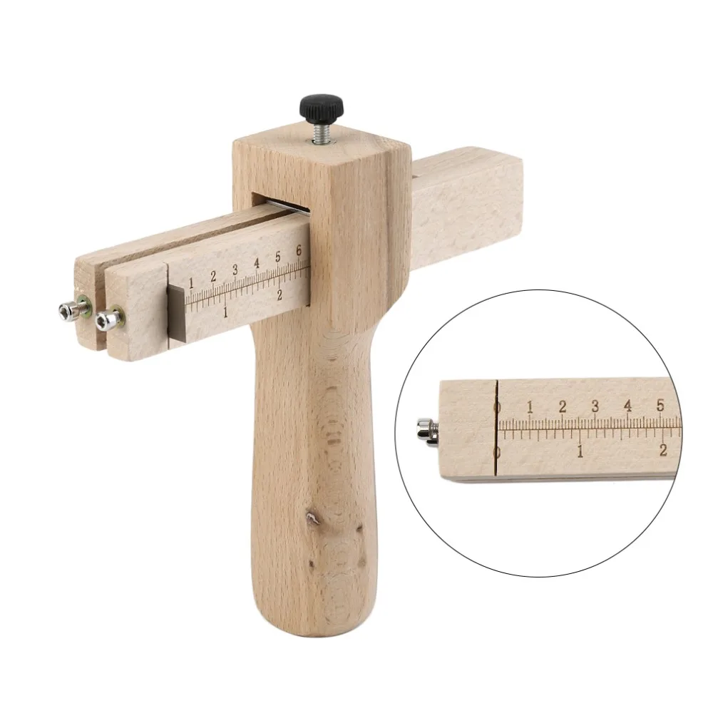 Professional Wood Adjustable Strip Strap Cutter Leather Cutting Craft
