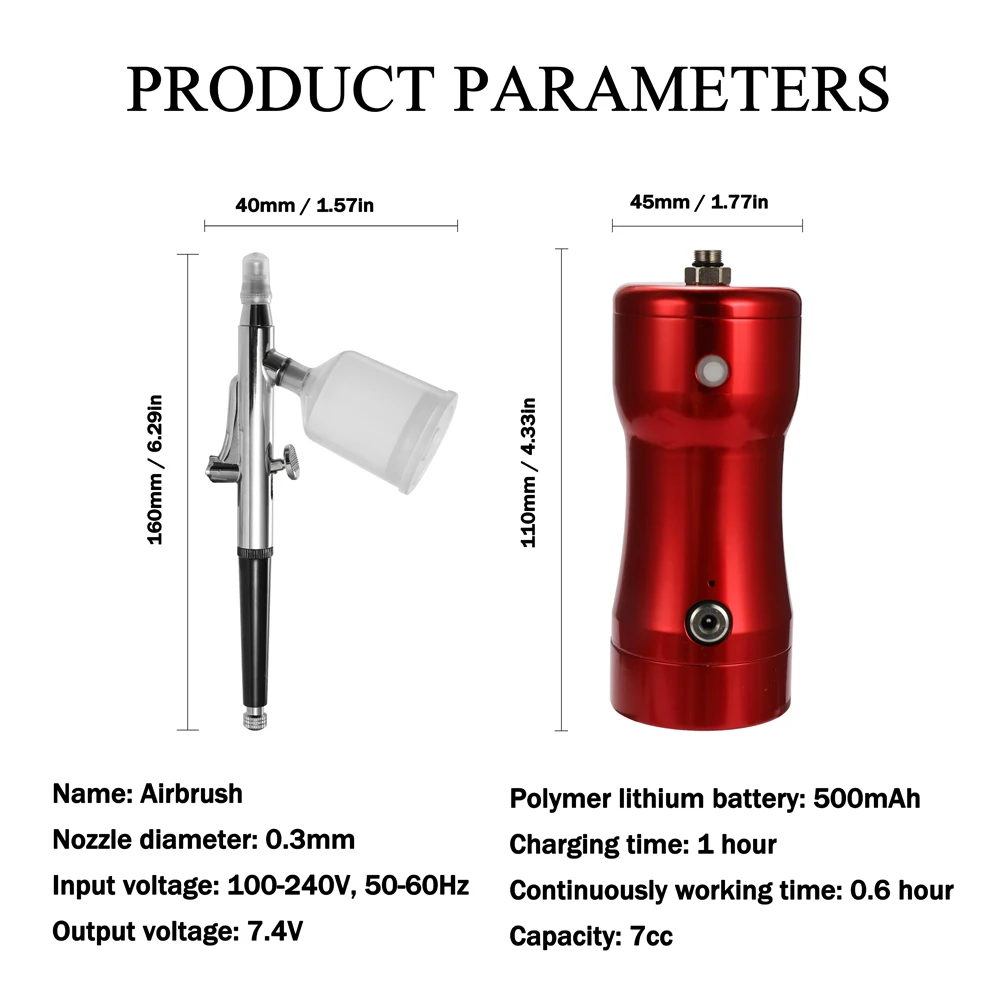 Portable Spray Pump Pen Air Compressor Set for Art Painting Craft Cake Spray Model Beautiful Airbrush Kits