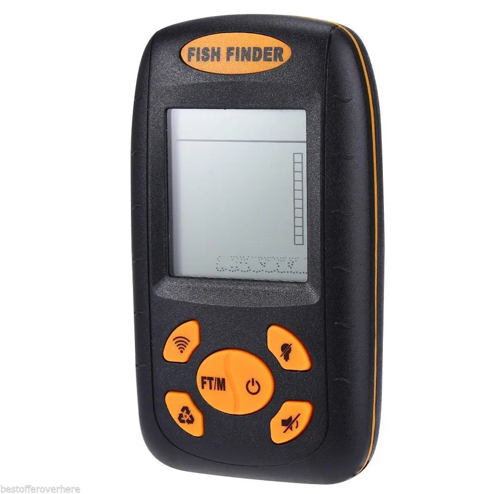 FLGT-XF-01 المحمولة سونار LCD صياد السمك إنذار لاسلكي 100 M