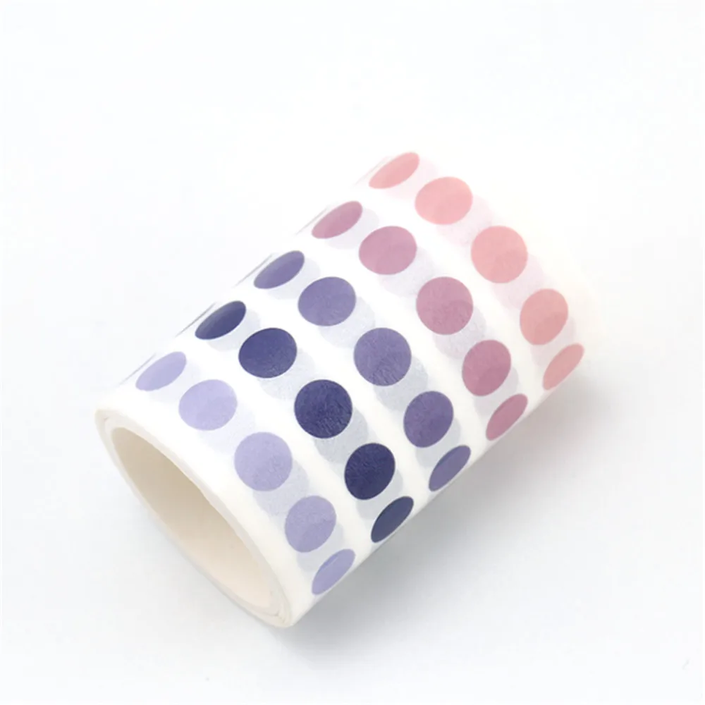 336 шт./лот цветные точки васи лента японская бумага DIY планировщик Маскировочная лента клейкие наклейки с лентами Декоративные Канцелярские Ленты - Цвет: 5