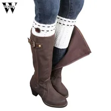 1 пара вязанных гетры носки крышка ботинка