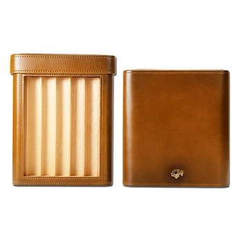 

COHIBA Genuine Leather Cigar Cigarette Humidor Box Fit 5 Fingers Cedar Wood Lined Travel Case Tobacco Smoking Tool Outdoor