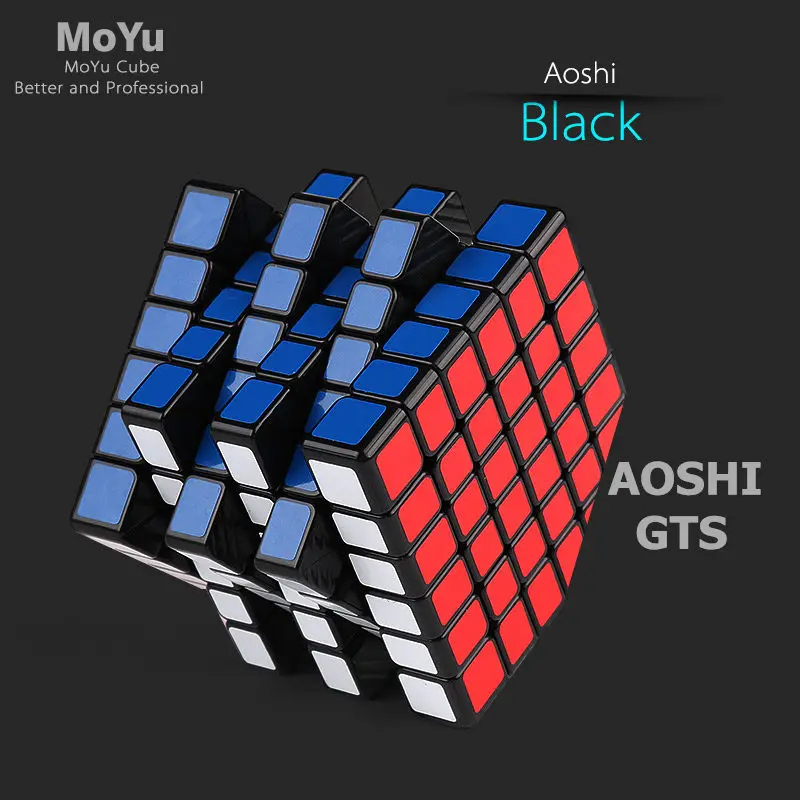 Moyu aoshi gts M 6x6x6 Магнитный магический скоростной куб наклейка менее профессиональные магниты gtsm головоломка cubo magico игрушки для детей