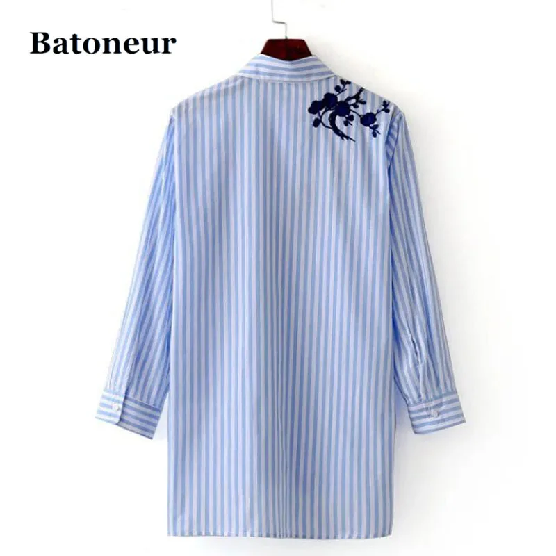 LERFEY-Women-Blouse-Shirt-Embroidery-Female-Blouses-Shirts-Casual-Striped-Spring-Summer-Vintage-Tops-Women-Clothing