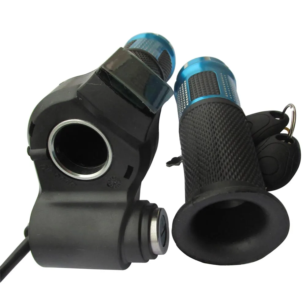 Universal E-Bike Throttle with LCD Power Display & Grip Controls