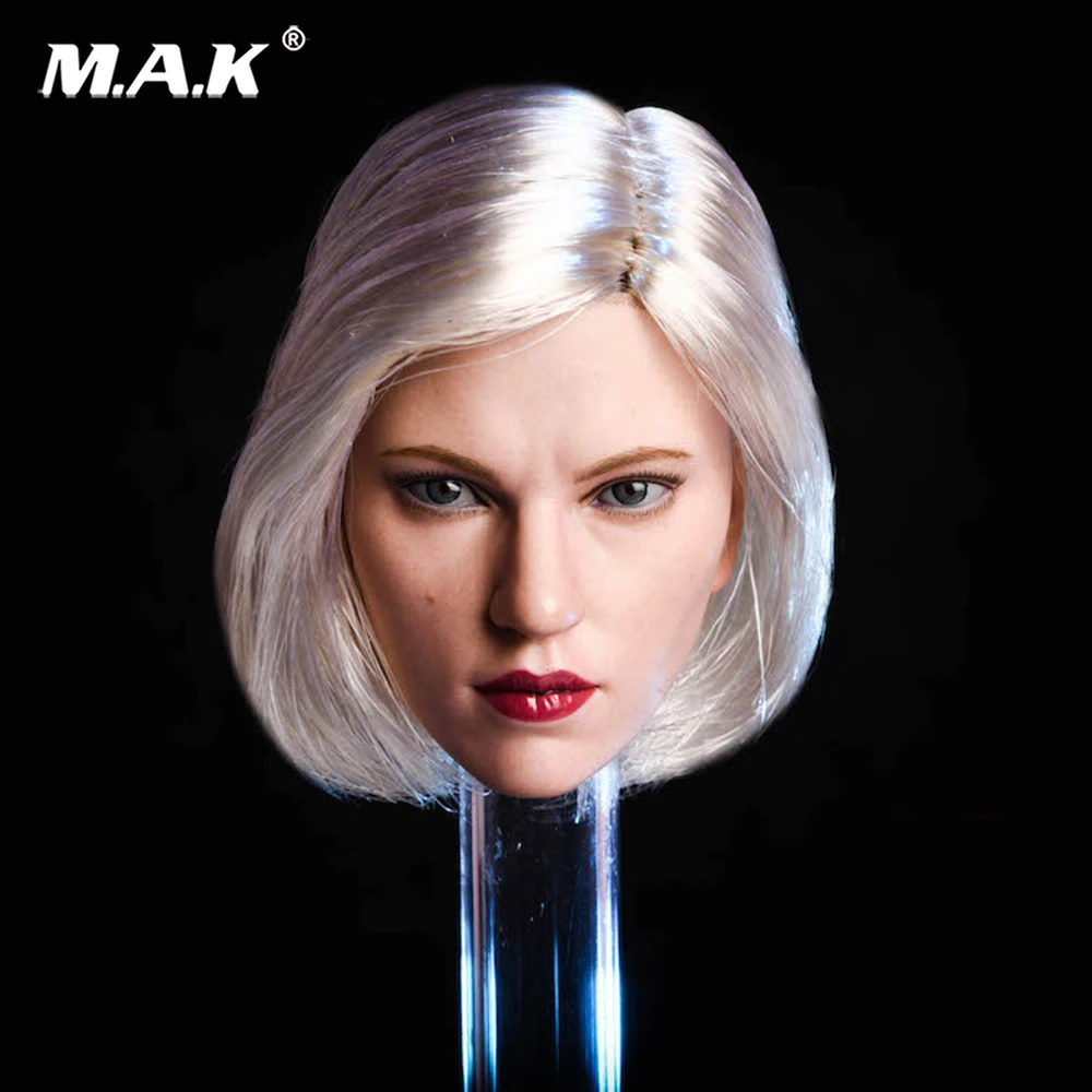 1/6 Scarlett Johansson Black Widow Head Sculpt With silver Hair Female warrior Natasha head Model F 12" suntan Figure body
1/6 Scarlett Johansson Black Widow Head Sculpt With silver Hair Female warrior Natasha head Model F 12" suntan Figure body