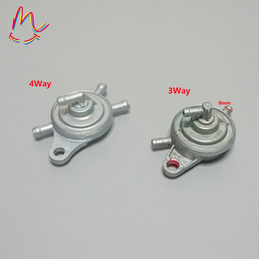 

3 Way 4 Way Fuel Valve Gas Petcock Vacuum Valve Chinese Scooter Parts Accessory 3 way Fuel tank petrol cock switch