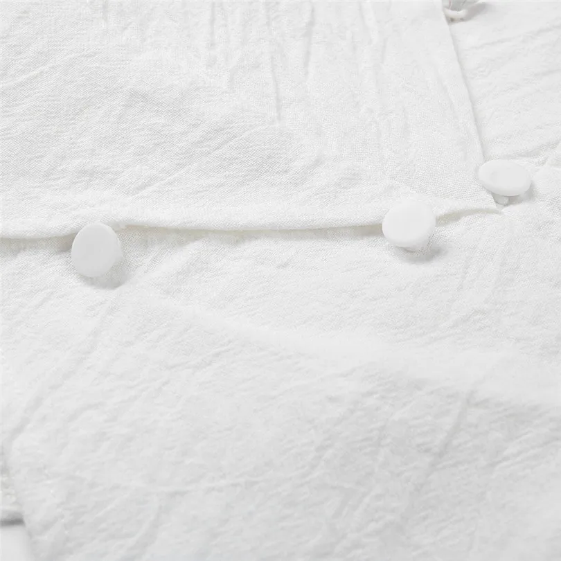 New Women Summer Sexy Sleeveless Pure color Deep V Neck Camisole Buttons Beach Casual Shirts  Wholesale and ropshipping #4A26 (8)