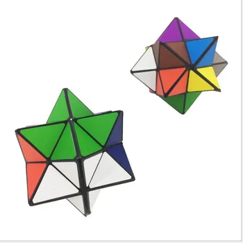

2 PCs in 1 Set Colorful Folding Cube Magic Star Infinite Cube Puzzle Toy Children Kids Gift Toy Youth Adult Instruction