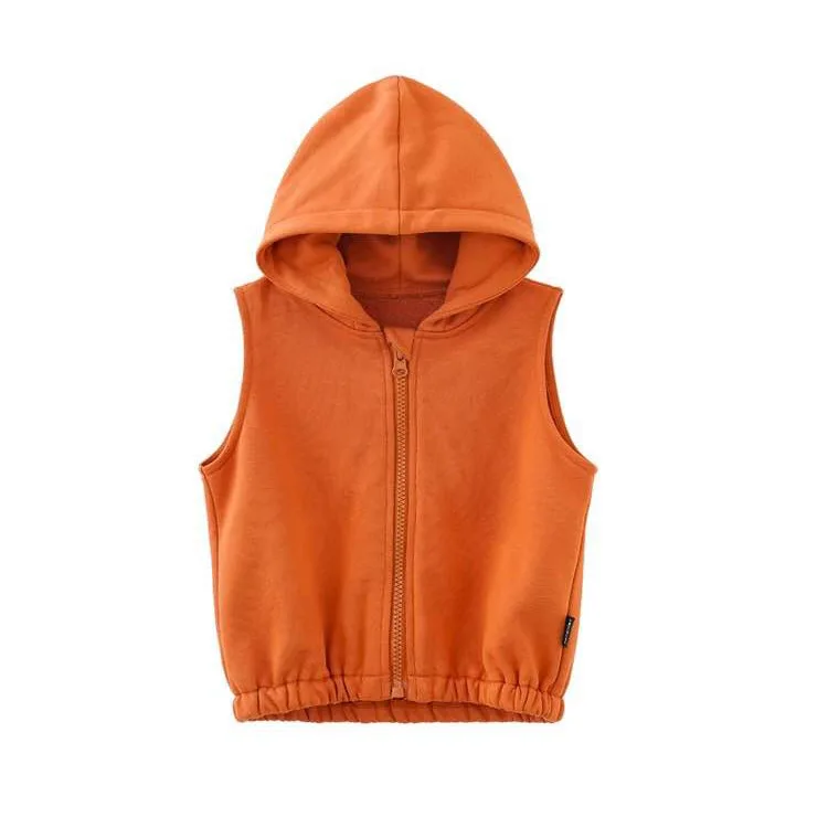 Cotton Toddler Boys Hoodie With Zipper Letter Children's Tshirt Summer Kids Jacket Sport Hooded Sweatshirts For Little Girls Top (1)
