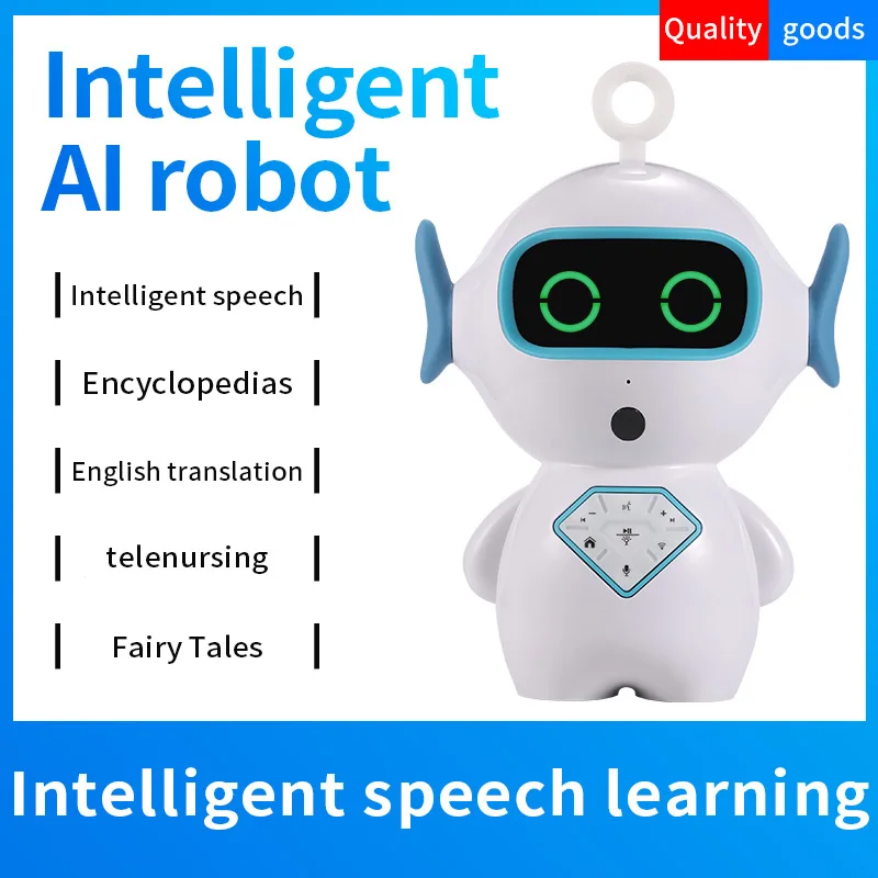 

Timethinker Kids Smart AI Robot Early Education WiFi Control TF Companion Learning Robot Voice Recognize Imitation Story Teller