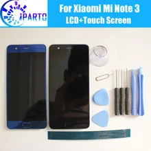 Для Xiaomi mi Note 3 ЖК-дисплей+ сенсорный экран дигитайзер+ ключ отпечатков пальцев протестированный ЖК-экран+ сенсорный для mi Note 3(10 касаний