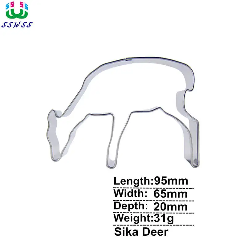 Sika в форме оленя Украшение Тортов мастикой инструменты, формочки для печенья, выпечка печенья, прямые продажи