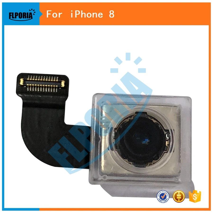 

FLPORIA 1PCS New Arrival Back Rear Camera For iPhone 8 Big Camera Module Flex Cable Ribbon Replace Repair Parts