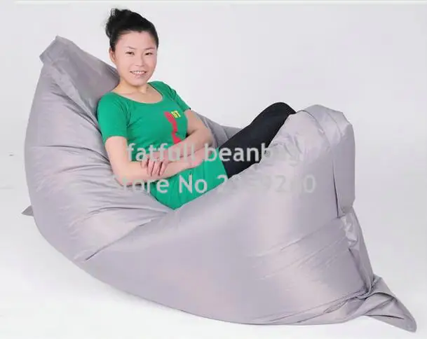 Cover only No Filler-dark grey fatball lazy boy beanbag chair with waterproof polyester , never tear bean bag sleeping chair