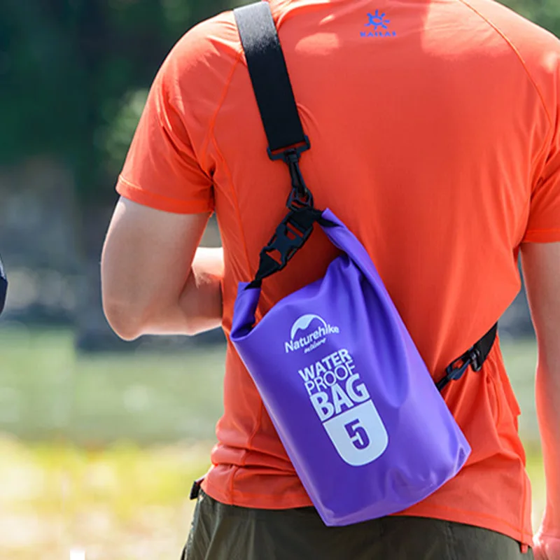 5L 10L 20L with strap portable waterproof bag swimming Storage bag drifting bag mobile phone camera bag men women green purple