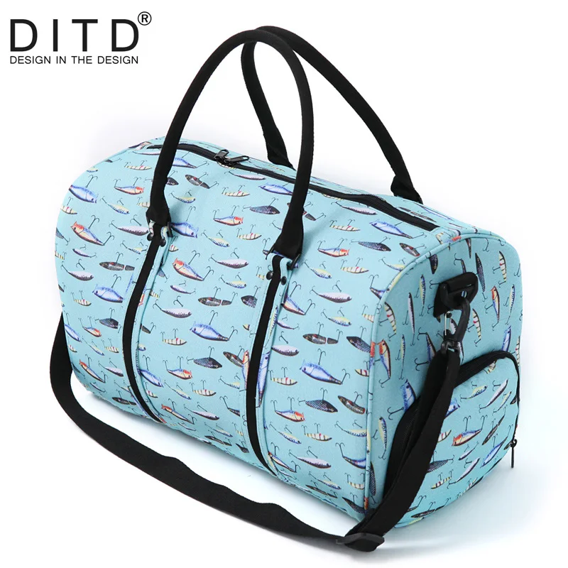 Nylon Folding Travel Bag Traveling Hand Luggage Waterproof Shoulder Suit Bags Large Capacity ...