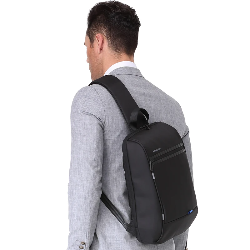 Kingsons вместительная Мужская однотонная нагрудная сумка унисекс, Холщовая Сумка для подростков, сумка через плечо для коротких путешествий, мужские сумки-тоут