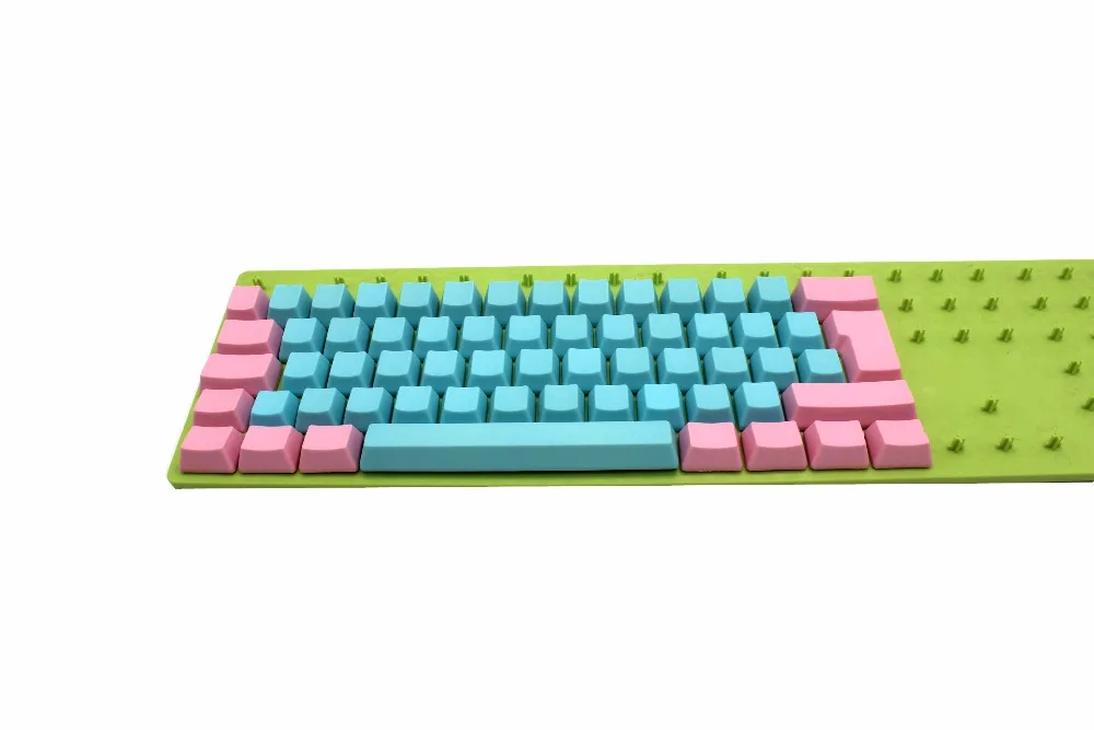 YMDK пустой 61 ANSI 62 ISO 60% толстый PBT OEM профиль Keycap для GH60 MX переключатели Механическая игровая клавиатура