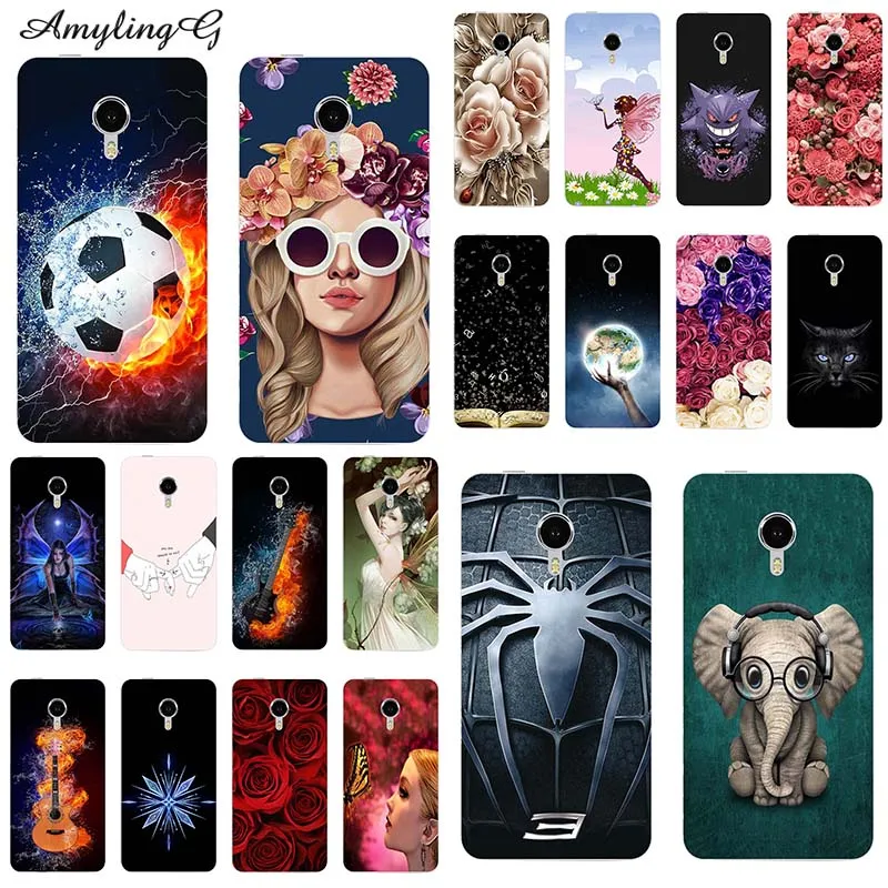 

Soft Phone Cases For Vodafone Smart N9 Lite VFD-620 VFD620 5.34" Case Print Rose Wolf Patterned Cover Silicone Shell Fundas Para