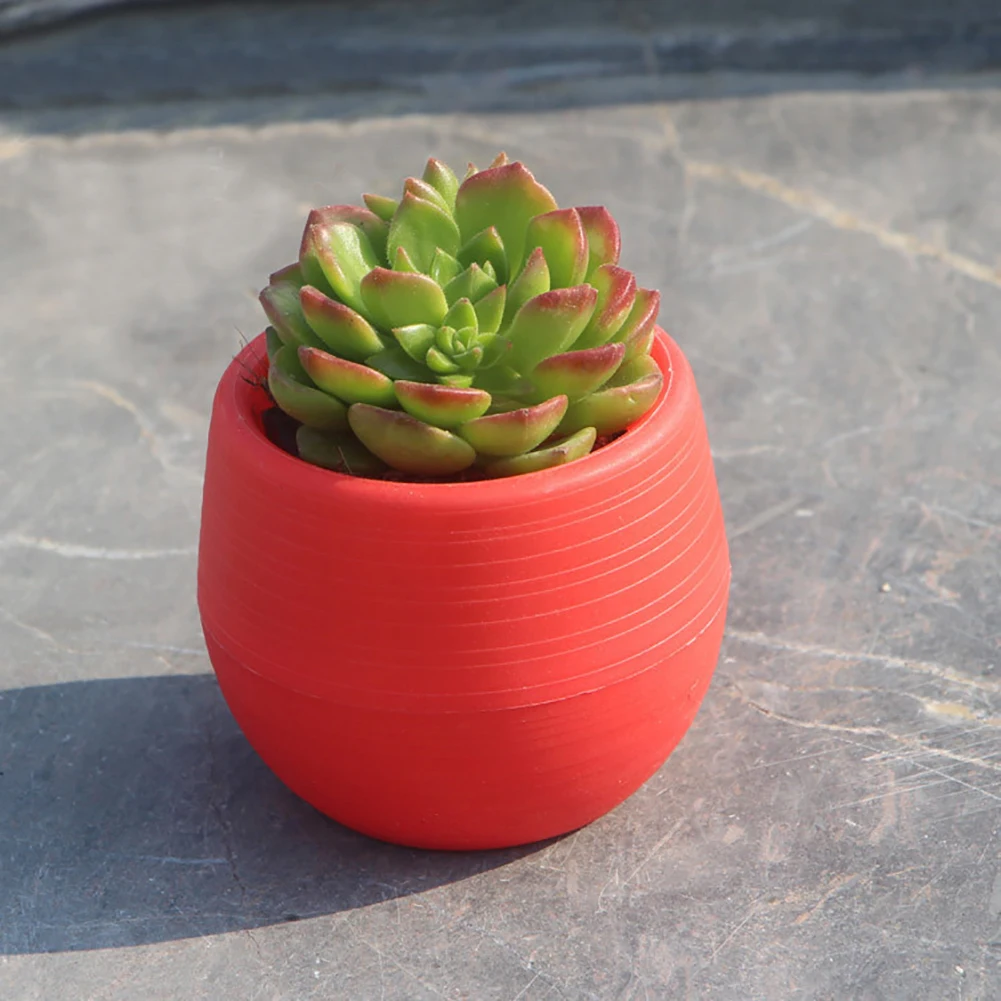 

Round Plastic Flower Pot - Succulent Plant Pot Cactus Plant Pot Flower Pot Container Planter
