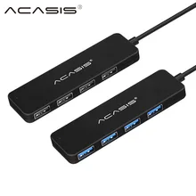 Acasis usb-хаб 3,0 Мульти USB 3,0 концентратор с адаптером питания 4 порта USB разветвитель концентратор USB 3,0 для ПК Компьютерные аксессуары адаптер#30