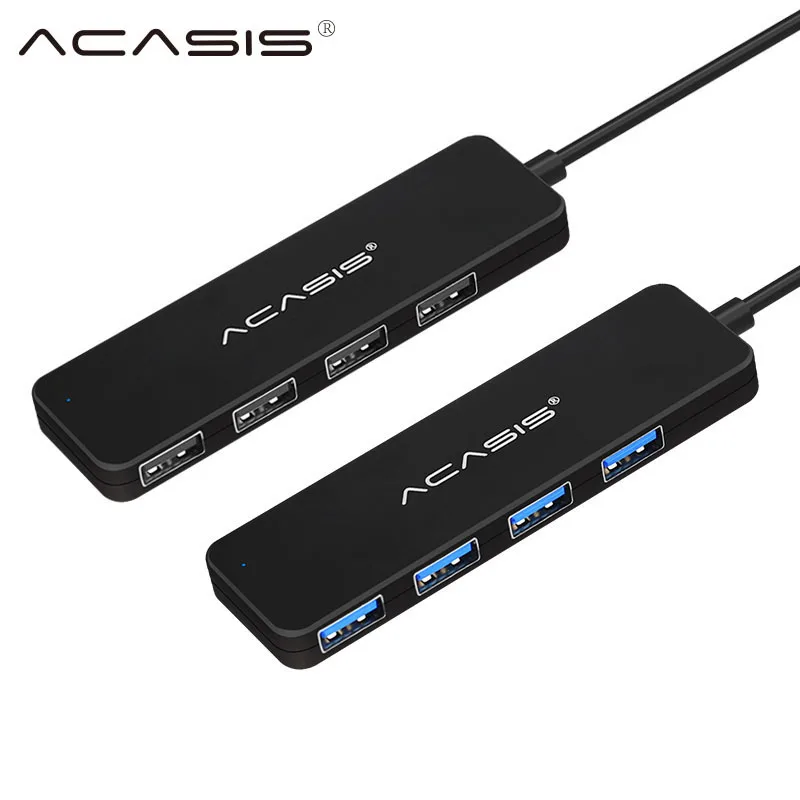 

Acasis USB Hub 3.0 Multi USB 3.0 Hub with Power Adapter 4 Port USB Splitter Hub USB 3,0 for PC Computer Accessories Adapter#30