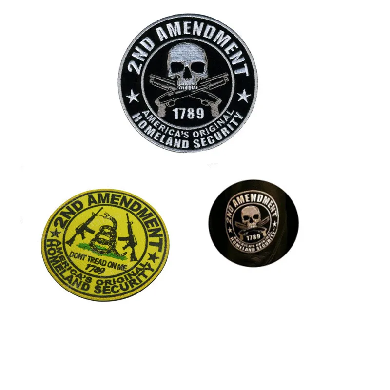 

USA Homeland Security 3D Embroidered Armband 2nd Amendment 1789 Homeland Badge Clothing Backpack Hat Jacket Personality Patch