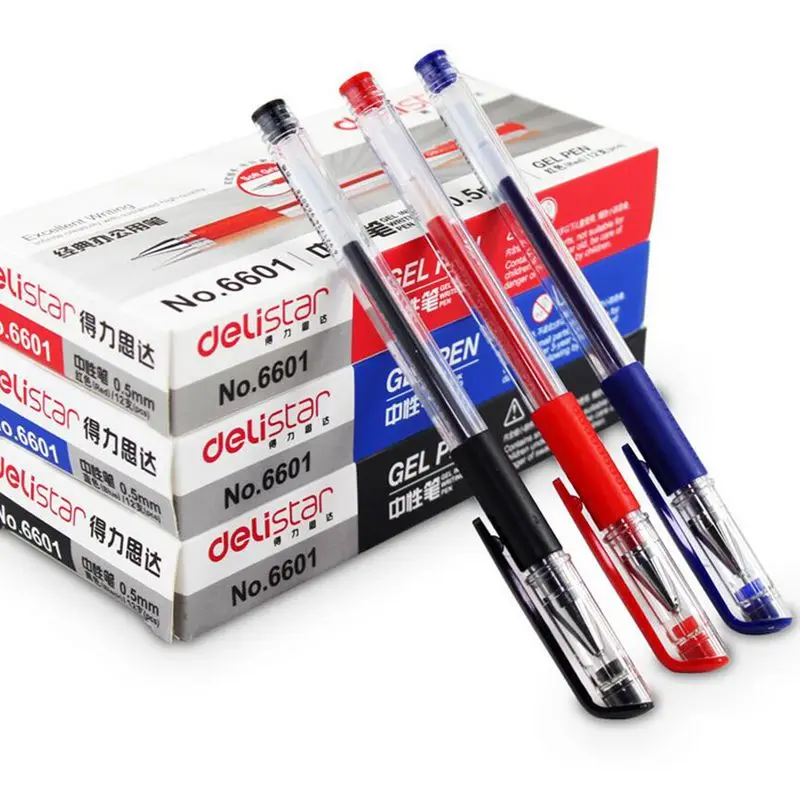 4pcs Effective Authentic Neutral Gel pen Stationery Wholesale 0.5MM