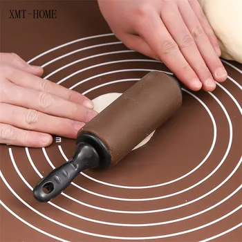 

XMT-HOME Japanese style silicone rolling pin dumplings dough roller anti-slipery non-stick rolling pins 1pc