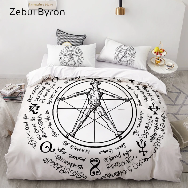 

3D Duvet Cover Set Queen/King/Europe/Custom,luxury Bedding Set,Quilt/Blanket Cover Set,Bedclothes White octagonal star,drop ship