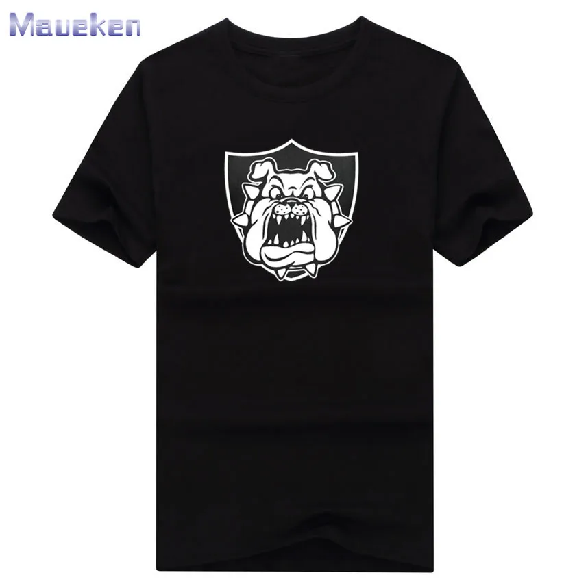 2017 Derek Carr Bulldog T font b shirt b font 100 cotton tee short sleeve o