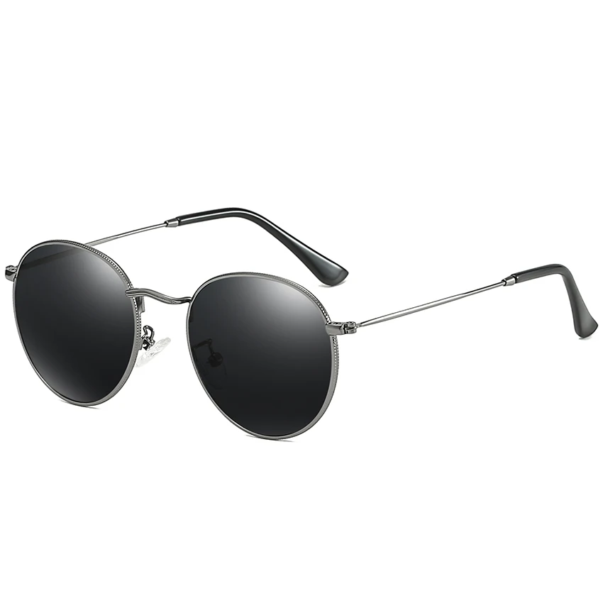 Pro Acme брендовые классические винтажные круглые поляризационные солнцезащитные очки для женщин женские круглые Ретро розовые зеркальные линзы солнцезащитные очки для женщин CC1168 - Цвет линз: C1 Black black