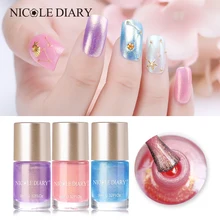 NICOLE DIARY 9 мл Лак для ногтей на водной основе жемчужная оболочка серия Дизайн Маникюр лак для ногтей лак 10 цветов