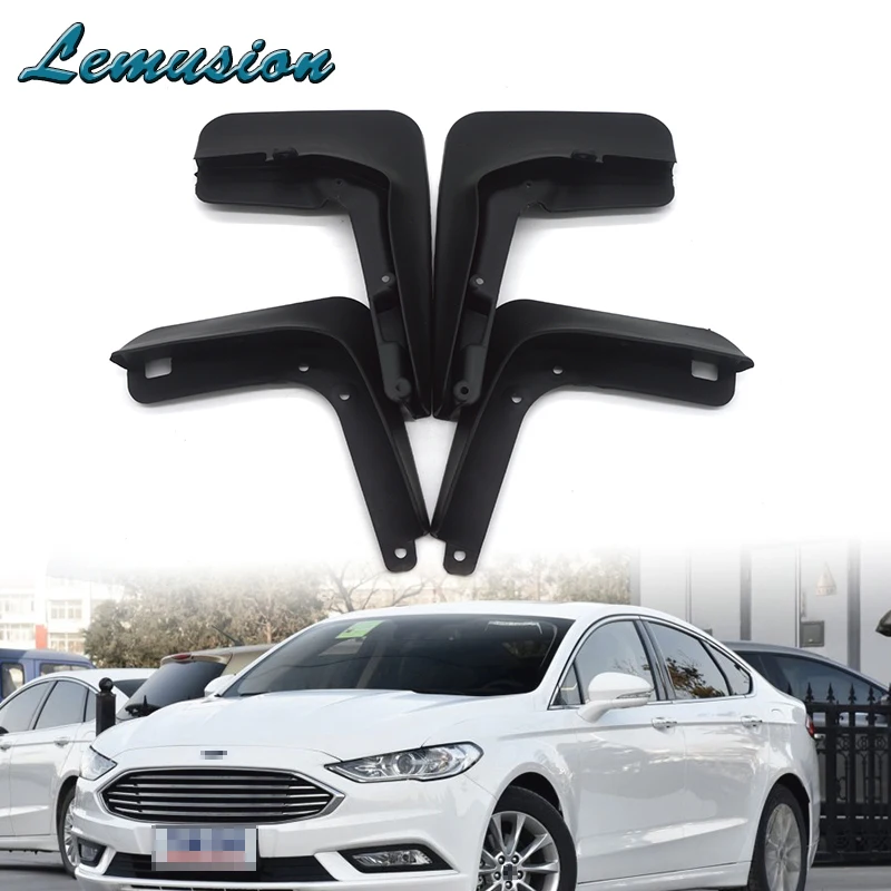 

1Set Car Front Rear Mudguards For 2013 2014 2015 2016 2017 Ford Fusion Mondeo Molded Accessories Mudflap Car-styling 4Pcs Fender