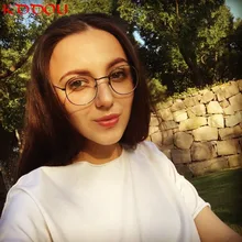 KDDOU, круглые очки, оправа, металлические ретро очки, оправа для глаз, очки для женщин, компьютерные очки, Украина, женские очки ботаника