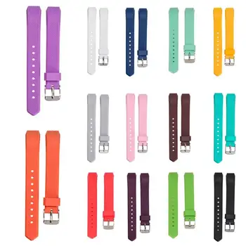 

vanpower 150-220mm Width 12mm Watchstrap Luxury Silicone Replacement Wrist Watchband with Buckle For Fitbit Alta Twill Strap