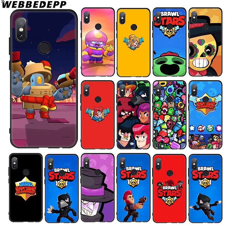 

WEBBEDEPP Brawl Stars Soft Case for Xiaomi 9 8 6 A1 A2 Lite MIA1 MIA2 Lite MI8 MI6 MAX 3 POCOPHONE F1