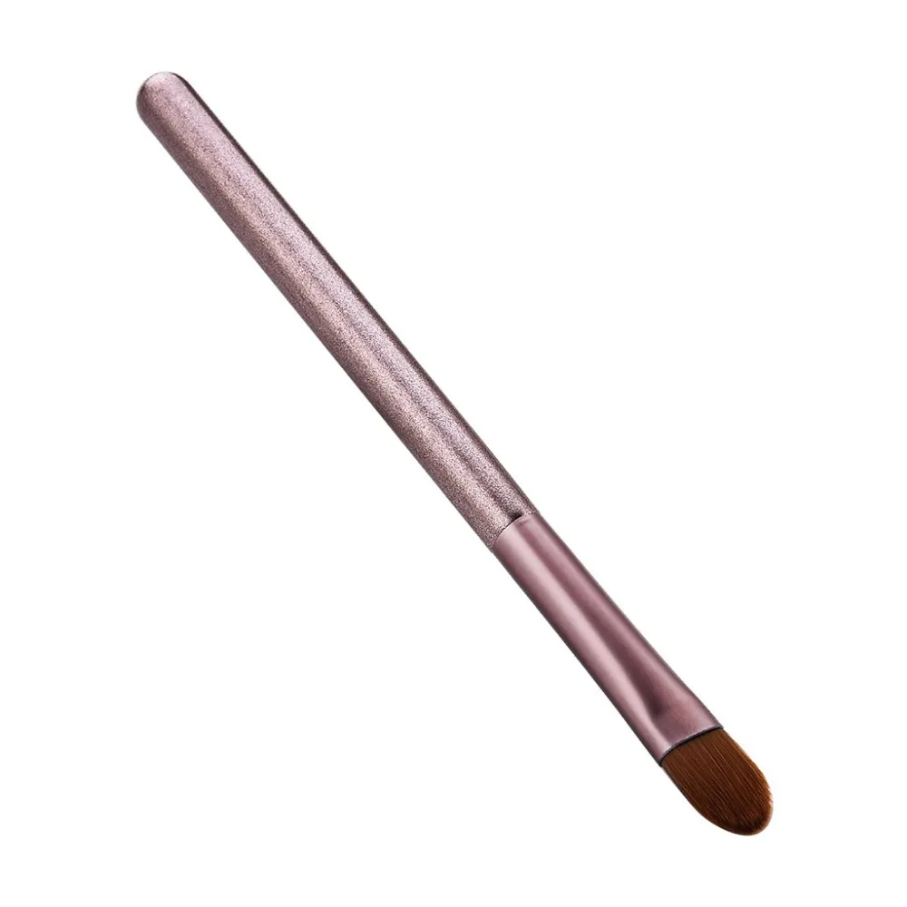 1 шт. высококачественные светло-фиолетовые розовые Золотые кисти для макияжа основа свободный порошок высокие глянцевые тени для век инструмент для губ Профессиональный# L20