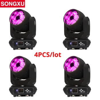 

4pcs 6x40W Bee Eyes Moving Head Light RGBW 4in1 LED Beam Wash Moving Head with DMX Channel/SX-MH0640