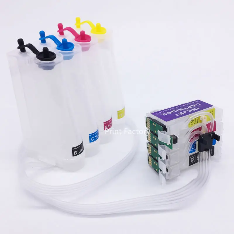 

T2001-T2004 CISS Ink System With Chip For Epson XP200 XP300 XP400 XP310 XP410 XP510 WF2510 WF2520 WF2530 WF2540 USA Version