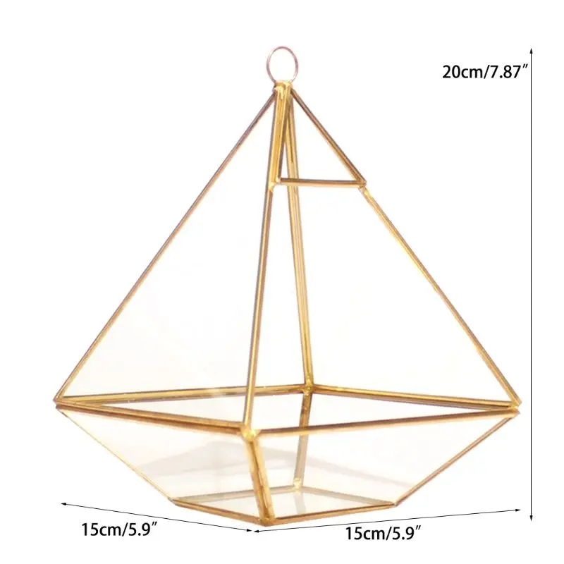 Декоративный ювелирный комод геометрический Террариум геометрический Алмазный Настольный садовый горшок