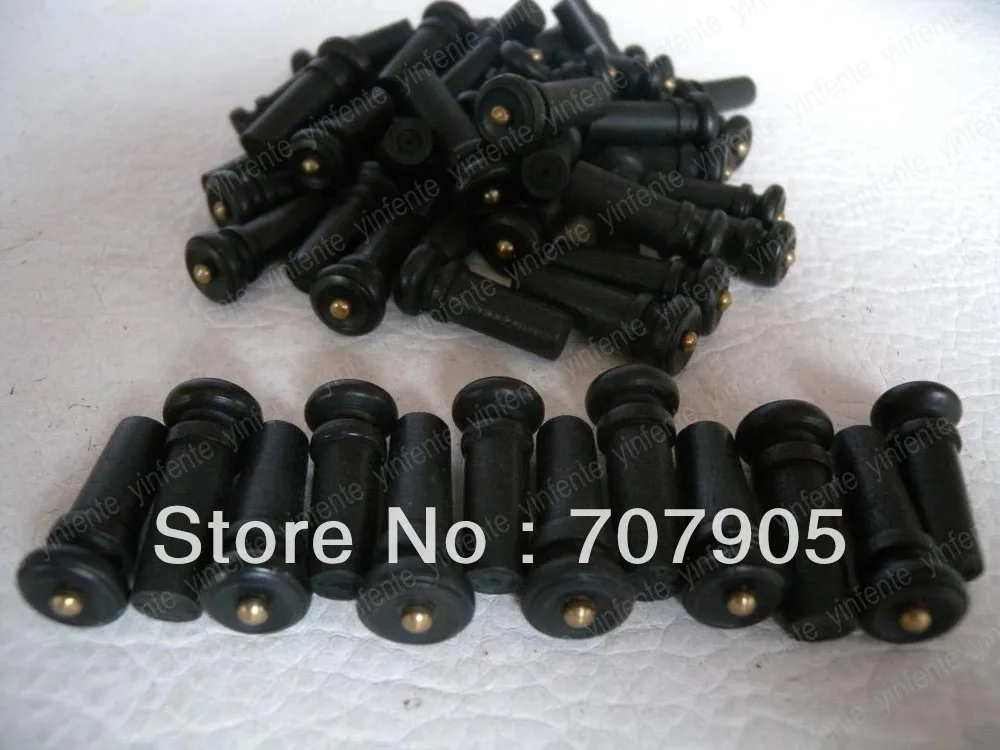 

New 1 set end button Violin endpin Black soild wood High quality parts 40 pieces end button Free shipping