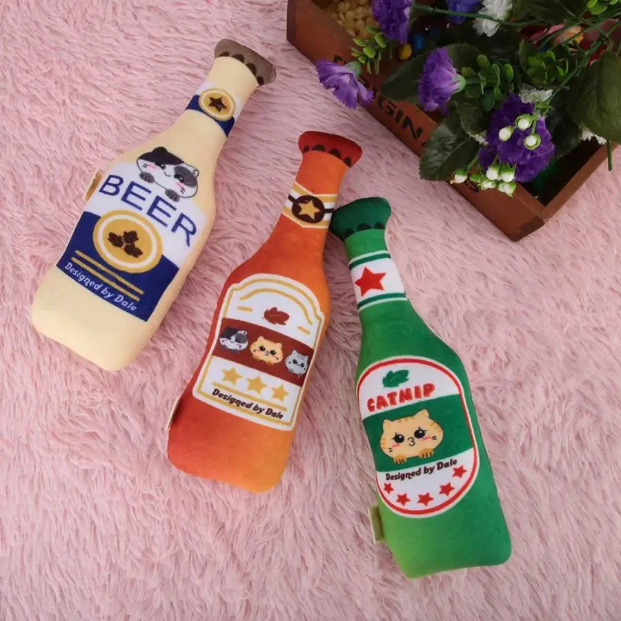 

Ladder Bridge Swing Hanging Small Animal Toys Hamster Toy Cute Beer Bottle Shape Pets Cats Dogs Chew Toy Chewing Biting Toy