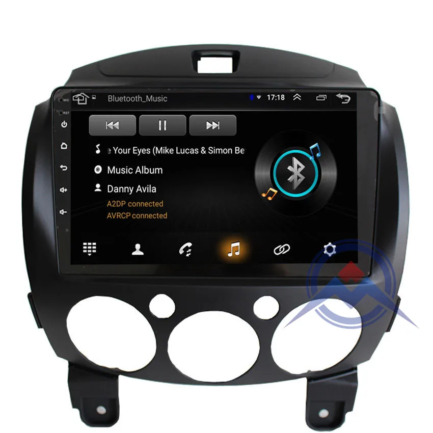 Discount ZOHANAVI 9inch 2.5 D Android car Multimedia Player For Mazda 2 2007- 2014 Car auto  Radio DVD Player GPS Navigation map 3