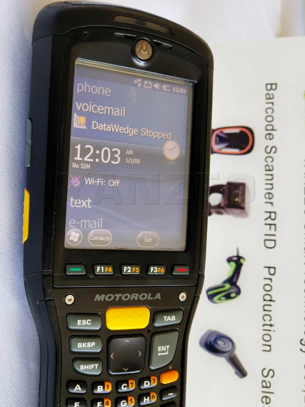 MC9596 MC9596-KDAEAC00100 ل زيبرا رمز موتورولا المحمول اللاسلكية المحمولة 2D الليزر الباركود ماسحة تستخدم أجزاء